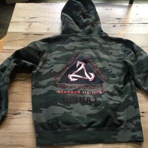 Longman Jui- jitsu hoodie Kauai camo S camouflage small  champion lives martial